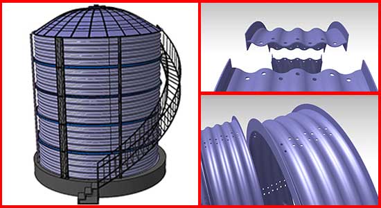 Grain Storage Steel Silo Roll Forming Machine