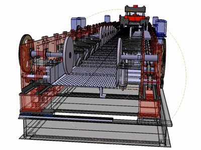 Inspect Roll Forming Machine With Raw Material Inside