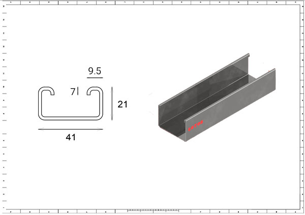 Unistrut Channel Roll Forming Machine 